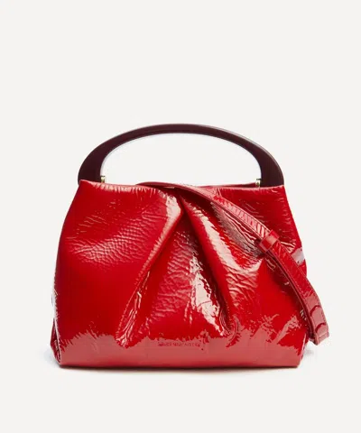 Dries Van Noten Women's Folded Shiny Leather Crossbody Bag