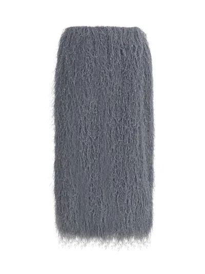 DRIES VAN NOTEN DRIES VAN NOTEN WOMEN FRINGED MIDI SKIRT