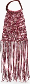 Dries Van Noten Women's Fuchsia Mesh Bag In Pink