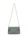 Dries Van Noten Women Green Envelope Clutch Bag