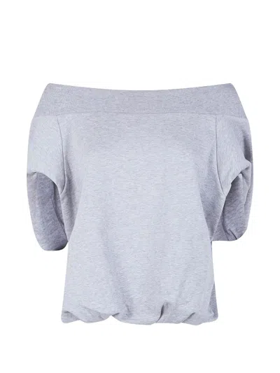 Dries Van Noten Women Hamels Cotton Top In Gray