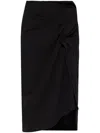Dries Van Noten Ruffle-trim Cotton Midi Skirt In Multicolor