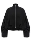 Dries Van Noten Women Haqua Cotton Bomber Jacket In Black