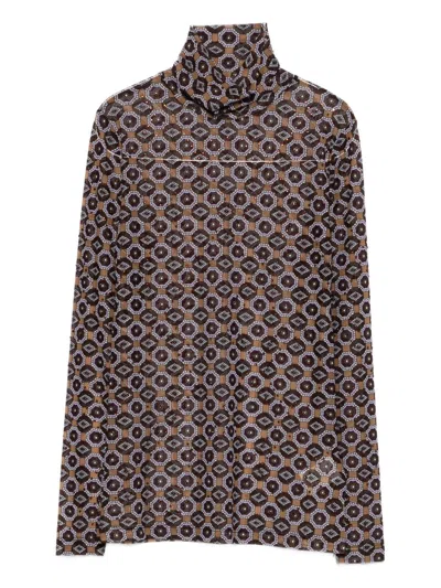 Dries Van Noten Women Hoyser Printed Top In Multi