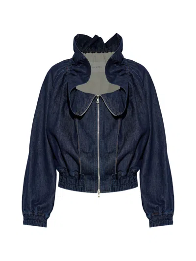 Dries Van Noten Voly Denim Jacket In Blue