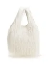 Dries Van Noten Women Large Tote Bag With Fringe In White