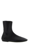 Dries Van Noten Women Leather Ankle Boots In Black
