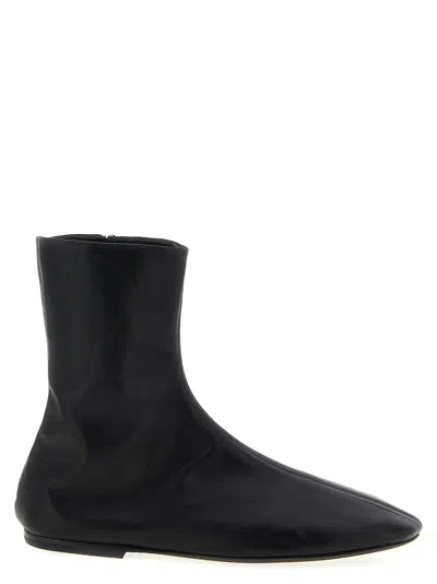 Dries Van Noten Women Leather Ankle Boots In Black