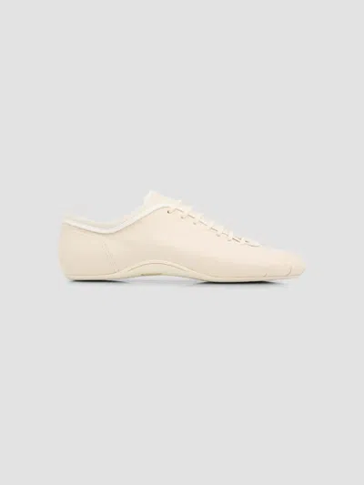 Dries Van Noten Neutrals Minimalist Rounded Toe Ballet Flats In Multi