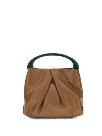 Dries Van Noten Women Leather Handbag In Brown