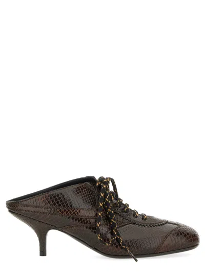 DRIES VAN NOTEN DRIES VAN NOTEN WOMEN LEATHER SLIP-ON MULES
