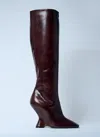 DRIES VAN NOTEN DRIES VAN NOTEN WOMEN LEATHER WEDGE BOOTS
