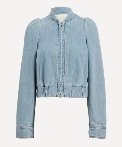 Dries Van Noten Women's Light Denim Bomber Jacket