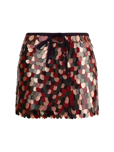 Dries Van Noten Women Maxi Sequined Miniskirt In Multi