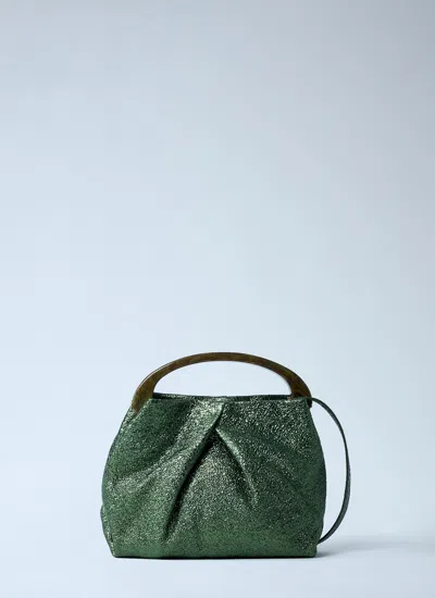 Dries Van Noten Women Metallic Handbag In Green