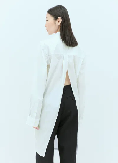 Dries Van Noten Women Open-rear Poplin Shirt
