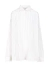 Dries Van Noten Women Oversized Striped Shirt In White