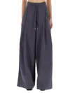 Dries Van Noten Drawstring Casual Pants In Gray