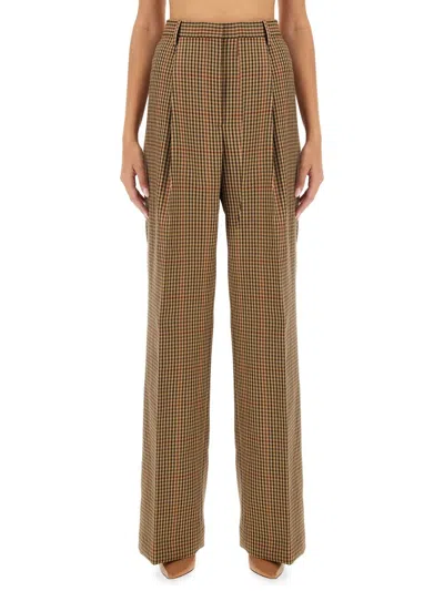 DRIES VAN NOTEN DRIES VAN NOTEN WOMEN PANTS WITH CHECK PATTERN