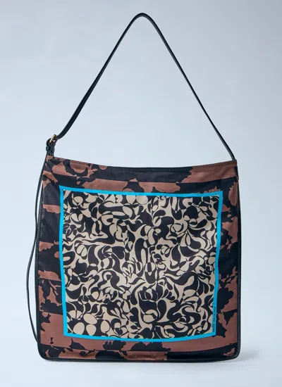 Dries Van Noten Women Patterned Silk Medium Shoulder Bag In Multi