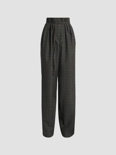 Dries Van Noten Women's Peacha Plaid Wool Pants In Brown
