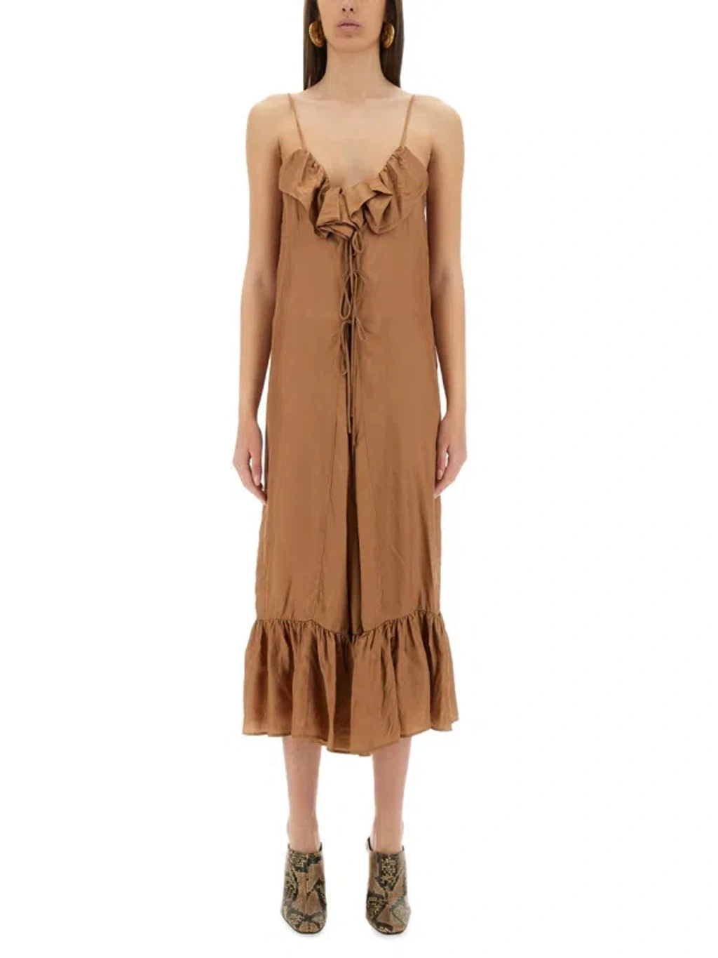 ワンピース Dries Van Noten PETTICOAT DRESS WITH RUFFLES Dries Van Noten | Dresses | Dries Van Noten Women Petticoat