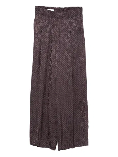 Dries Van Noten Women Pila Cotton Trousers In Multi