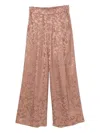 Dries Van Noten Women Pila Cotton Trousers In Pink