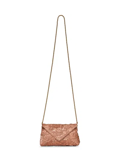 Dries Van Noten Women Pink Envelope Clutch Bag In Multi