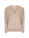 Dries Van Noten Women Pink Fine Merino Wool Loose-fit Sweater In Pink