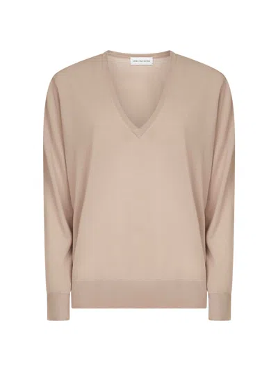 Dries Van Noten Women Pink Fine Merino Wool Loose-fit Sweater