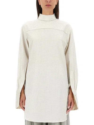 Dries Van Noten Women Plaid Shirt In White