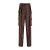 Dries Van Noten Polkar Geo Silk Straight-leg Pants In Black