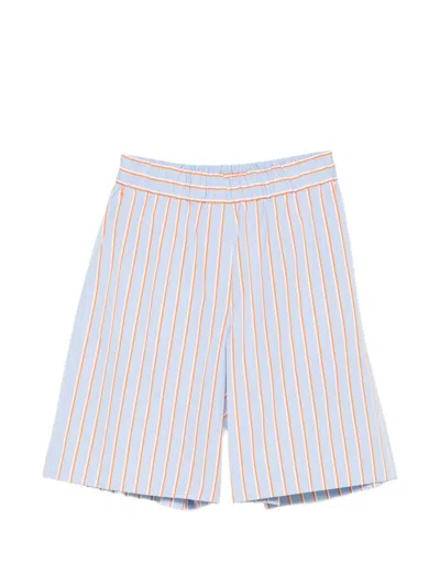 Dries Van Noten Women Pomy Striped Shorts In Blue