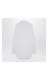 Dries Van Noten Turtleneck Oversized Shirt In White