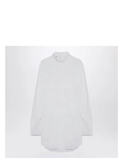 Dries Van Noten Turtleneck Oversized Shirt In White
