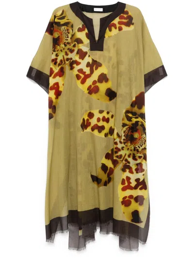 DRIES VAN NOTEN DRIES VAN NOTEN WOMEN PRINTED COTTON KAFTAN