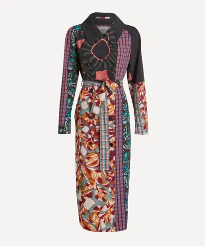 Dries Van Noten Women's Printed Wrap Coat In Multi