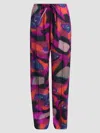 Dries Van Noten Puvis Long Drawstring Pants In Multi