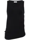 Dries Van Noten Ribbed Cotton Blend Tank Top In Multicolor