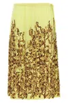 Dries Van Noten Embellished Midi Skirt With Side Tie Detail