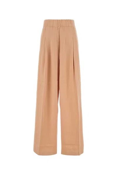 Dries Van Noten Women Salmon Cupro Blend Pila Wide-leg Pant In Pink
