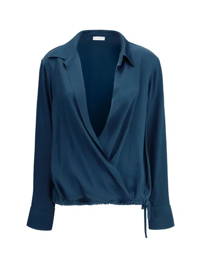 Dries Van Noten Women Satin Blouse In Green