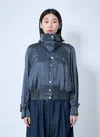 Dries Van Noten Women Satin Bomber Jacket In Blue