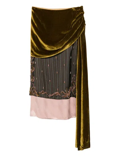 DRIES VAN NOTEN DRIES VAN NOTEN WOMEN SENICE BIS EMB 2267 W.W. SKIRT BRN