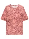 Dries Van Noten Floral Printed Crewneck T-shirt In Multicolor