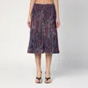 Dries Van Noten Jacquard Midi Skirt In Multi