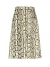 Dries Van Noten Skirt With Animal Pattern In Multi