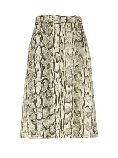 Dries Van Noten Skirt With Animal Pattern In Animal Print