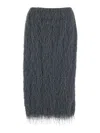 Dries Van Noten Women 'sokna Tris' Grey Skirt With Brushed Effect In Tech Fabric Woman In Gray